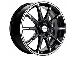 Khomen Wheels KHW1707 (Lada Vesta Cross) 6.5x17 4x100 ET43 60.1 Black-FP